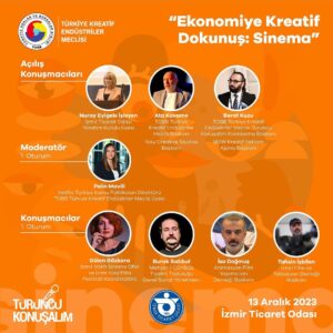 Burak Satıbol Instagram - 🌟 Turuncu Konuşalım: Ekonomiye Kreatif Dokunuş: Sinema Paneli 🎥

🗓️ 13 Aralık | Saat: 13.30 | İzmir Ticaret Odası

Açılış konuşmalarını Meclis Başkanımız Sn. Ata Kavame,

İzmir Ticaret Odası Yönetim Kurulu Üyemiz Sn: Nuray Eyigele İşleyen,

Meclis üyemiz ve Turuncu Konuşalım Komisyon Başkanımız;
Sn. Berat Kuzu’nun gerçekleştireceği

🎬 Birinci Oturum: Sinema Sektöründe Kalkınma ve İnovasyonun Geleceği

Sinema, kültür ve yaratıcı endüstrilerin ekonomik kalkınmadaki rolünü tartışmak ve gelecek vizyonunu oluşturmak için gelin İzmir’de Turuncu Konuşalım!

✨ Moderatör: Pelin Mavili (Netflix Türkiye Kamu Politikaları Direktörü TOBB Türkiye Kreatif Endüstriler Meclis Üyesi)

💬 Konuşmacılar:
Gülen Gözkara (İzmir Vakfı Sinema Ofisi ve İzmir Kısa Film Festivali Koordinatörü)
Burak Satıbol (Oyuncu)
İsa Doğmuş (Animasyon Film Yapımcıları Derneği Başkanı)
Tahsin İşbilen (İzmir Film ve Televizyon Derneği Başkanı)

🎬 İkinci Oturum: Sinema Sektöründe Kalkınma ve İnovasyonun Geleceği

Sinema, kültür ve yaratıcı endüstrilerin ekonomik kalkınmadaki rolünü tartışmak ve gelecek vizyonunu oluşturmak için gelin İzmir’de Turuncu Konuşalım!

✨ Moderatör: Turusan Çiner (İzmir Ticaret Odası Meclis Üyesi)

💬 Konuşmacılar:
Duygu Yaygır (Uluslararası Hizmet Ticaret Genel Müdürlüğü, Kültürel Hizmetler ve Yaratıcı Endüstriler Daire Başkanı)
Cangül Kuş (İzmir Kalkınma Ajansı, Proje ve İş Geliştirme Koordinatörü)
Dr. Enver Çakın (KOSGEB İzmir KOBİ Uzmanı)

🔍 Sinema sektörünün inovasyon, kalkınma ve uluslararası iş birliklerine nasıl öncülük ettiğini keşfedin ve sektörün geleceğini şekillendiren bu değerli konuşmalara tanık olmak için sizi de etkinliğimize bekliyoruz. 

@tobbkreatifendustrilermeclisi 
@turuncukonusalim @iztokurumsal
