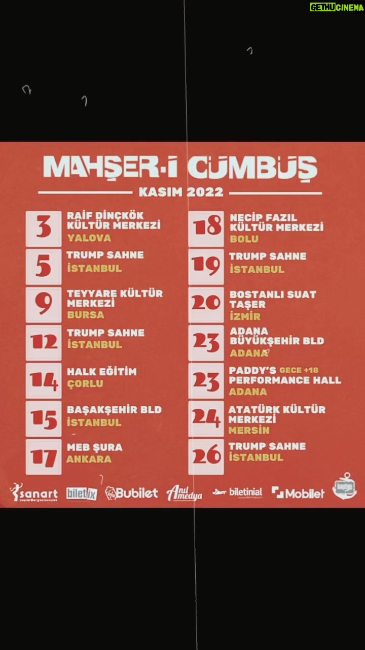 Burak Satibol Instagram - Kasım’da Mahşer-i Cümbüş başkadır. Geliniz, getiriniz!