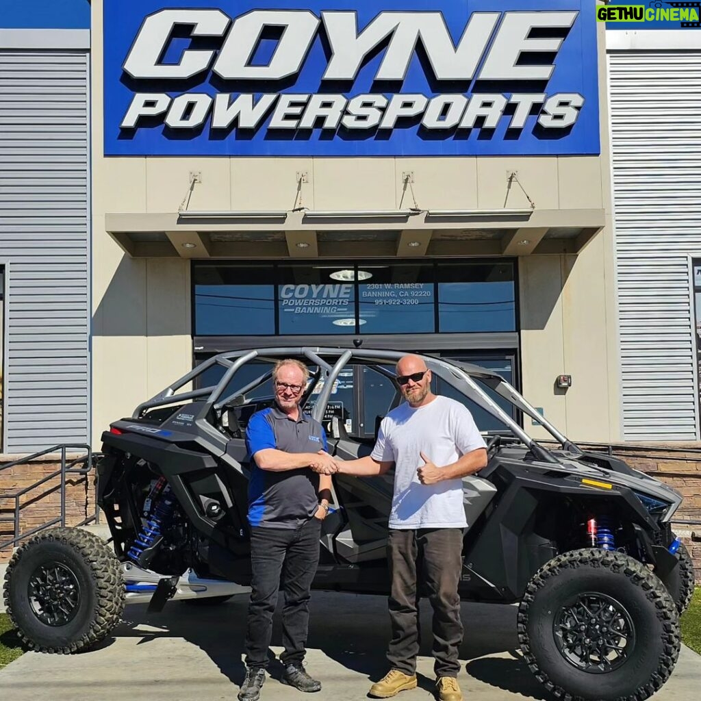 Burt Jenner Instagram - Huge thanks to @coynepowersports for the awesome price and getting me in and out the door FAST! My older car wasn't going to be ready in time to go prerun with @keegankincaid_4 so I called around to find a 4 seater and nobody got remotely close to the deal I got at @coynepowersports . But most importantly they got me in and out in less than an hour and had all the accessories (spare tire racks, radio and intercom, storage boxes and cooler) that I wanted that saved me a few more hours driving around town finding all this stuff... can't thank you guys enough! Now back to my wiring!