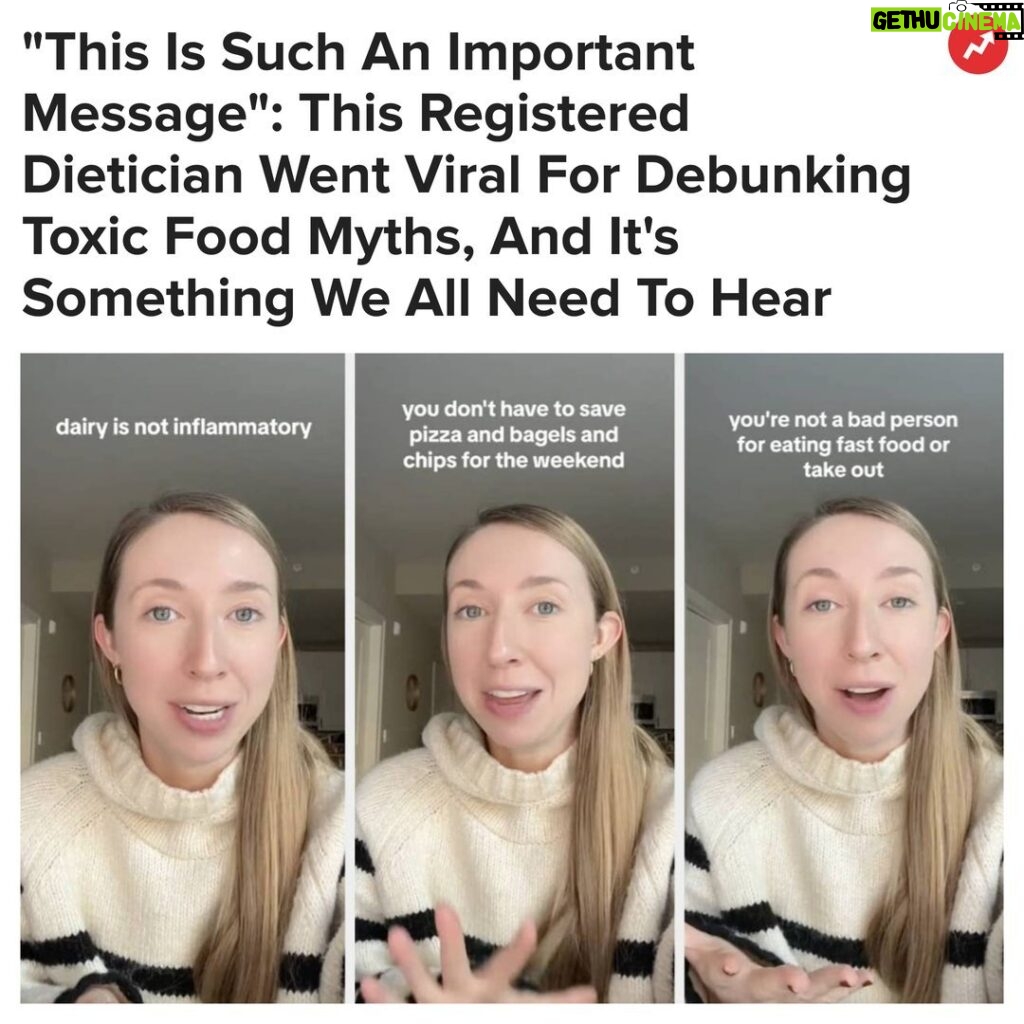 Buzzfeed Instagram - "There is an alarming amount of misinformation and conflicting information about nutrition, health, and weight on the internet." Link in bio 👆