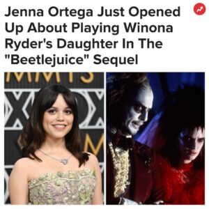 Buzzfeed Instagram - "We butt heads quite a bit," Jenna Ortega told Vanity Fair of her character and the "Beetlejuice" legend. More at the link in bio 🪲