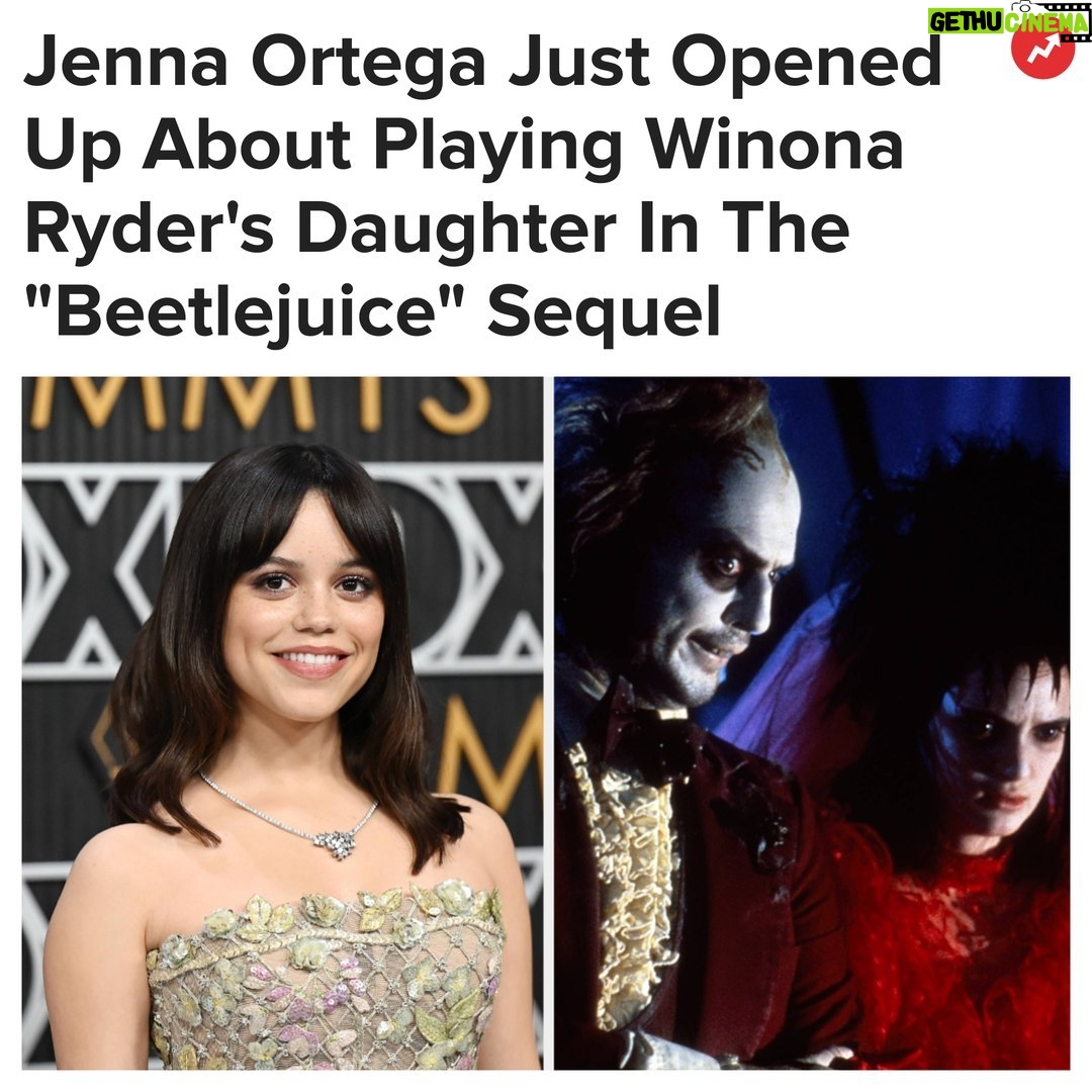 Buzzfeed - 5.3K Likes - "We butt heads quite a bit," Jenna Ortega told Vanity Fair of her character and the "Beetlejuice" legend. More at the link in bio 🪲
