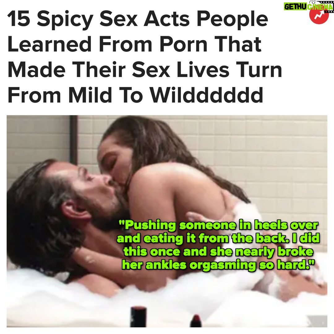 Buzzfeed - 7.7K Likes - "Porn has showed me all of my kinks and tricks I do during sex. The biggest difference between the videos and real life is the communication." More at the link in bio 😈
