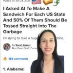 Buzzfeed Instagram - Shani @shan11ovesyou tells us which AI U.S. sandwich she would smash or toss in the trash! 😍🚮