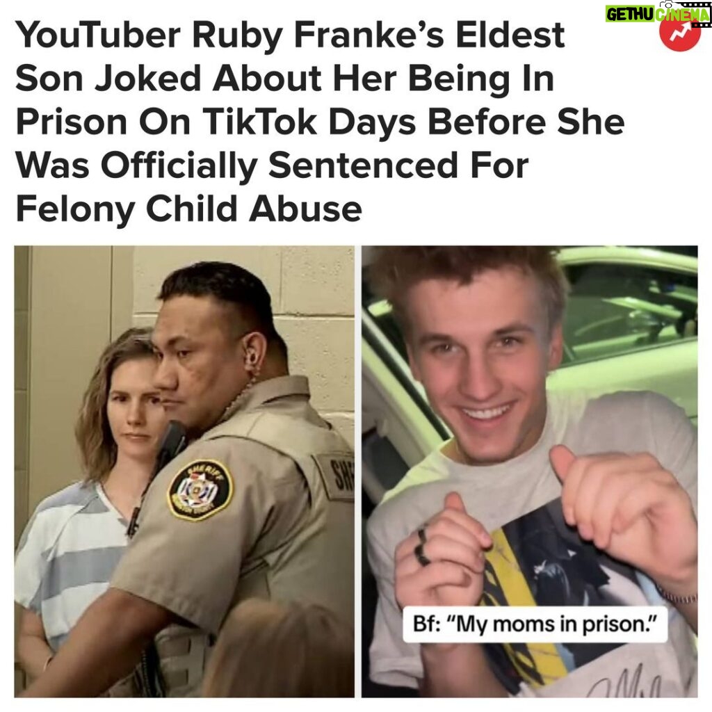 Buzzfeed Instagram - It comes four years after Ruby was investigated by Child Protective Services when her eldest son, Chad, claimed that she’d “taken away” his bedroom for seven months. Link in bio ⬆