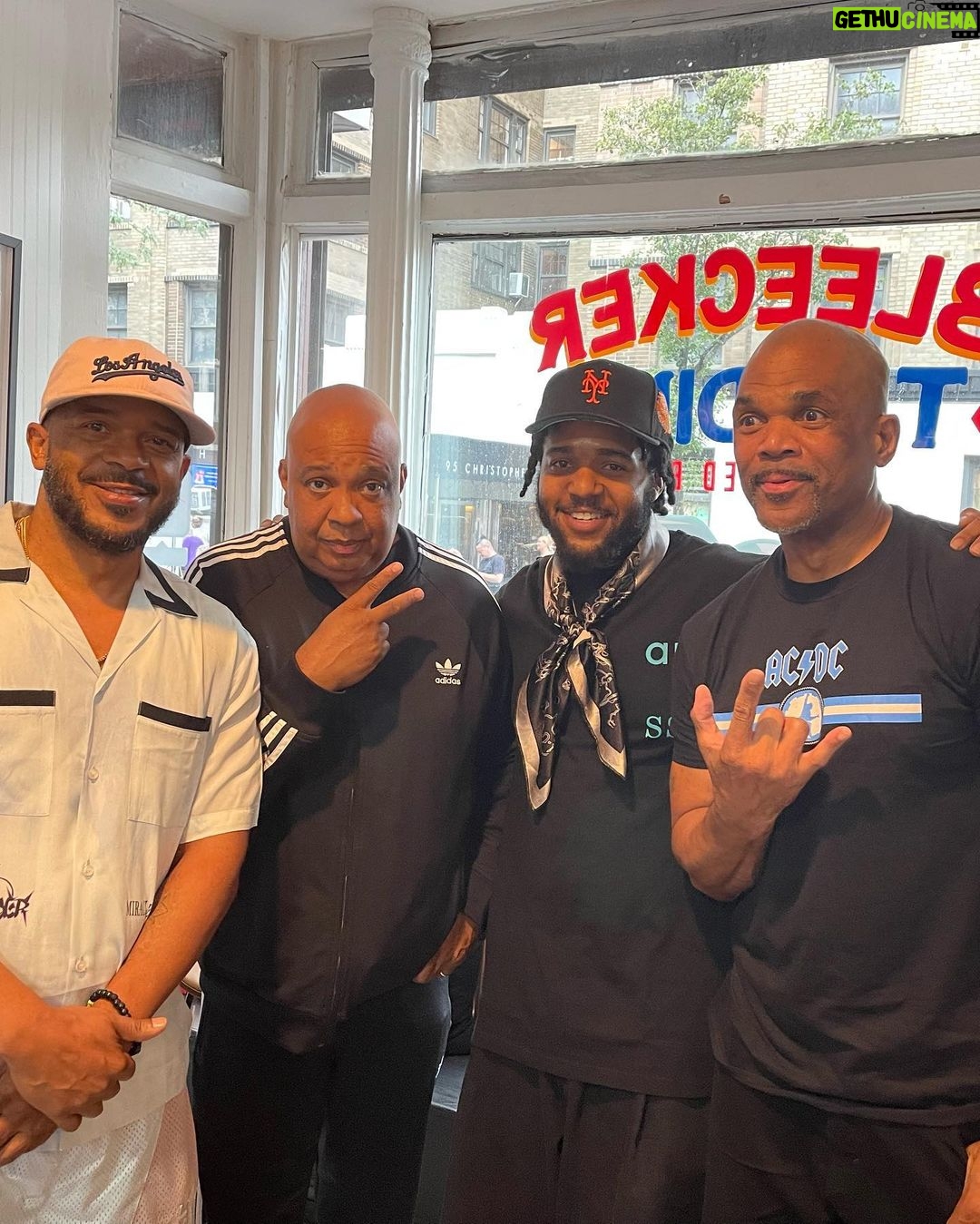 C.J. Wallace Instagram - my OGs >>>> 🧶🧶🧶🧶🧶 1. the mysterious and always humble, Groovey Lew🙏🏾 2. DAP🫡 3. RIP @jammasterjay • THANK YOU @rundmc 4. @darlingrooftop veebs 5. JD don’t get enough flowers. 6. got drunk at #AngiesBBQ 🥂 7. plenty of gems were dropped. 8. “every king will be crowned.” 9. who is the greatest storyteller of all time???🤣🤣 10. Yams🧶🛥️ Outside.