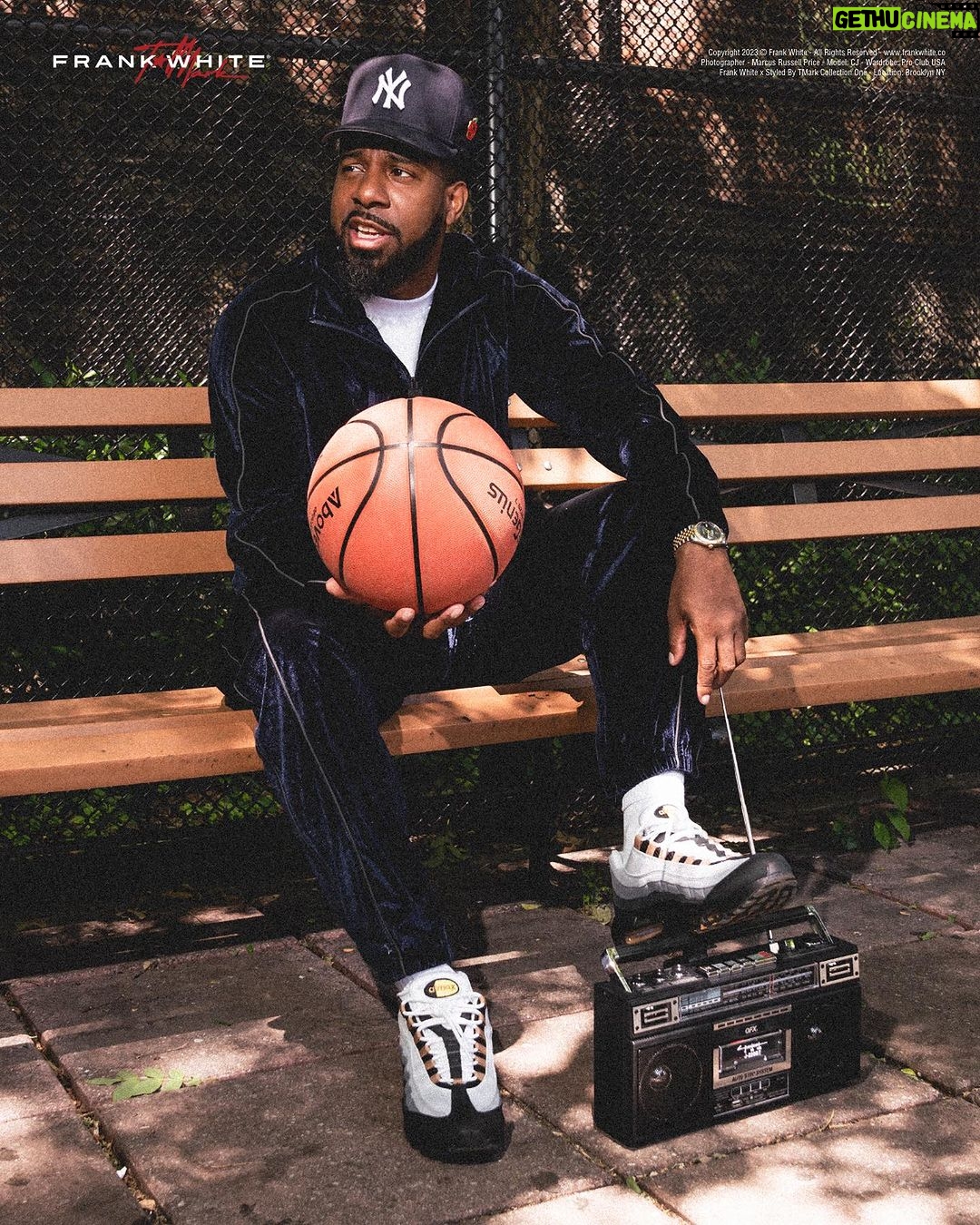 C.J. Wallace Instagram - The Frank White x Styled by TMark Collection is an on-going collaboration that celebrates creativity, passion and style. Collection One features our “All Star” patch design that is inspired by the 1994 MLB season, which famously had no championship due to the lockout that year. Coincidentally enough, this is also the year that Christopher “Notorious B.I.G.” Wallace first mentioned the name “Frank White” on record. This collaboration celebrates CJ and his father’s love for NY’s home team and the history of Hip-Hop. Each piece embodies a unique aspect of Hip-Hop culture. Creative Director: @cjordanwallace Executive Director: @themackster Art Director / Designer: @tmarkgotkickss Photographer: @marcusrussellprice Models / Family: @cjordanwallace @tmarkgotkickss Producers: @greotagency & @flip_1982 Executive Assistant: @_braheimqueen PA: @smithtaylorsounds AD: @chastarchild Wardrobe: @proclub_usa #allstar #fittedhats #collaboration #community #hiphop #icons #tmark #frankwhite #BIGapple #newyork Christopher Biggie Wallace Basketball Courts