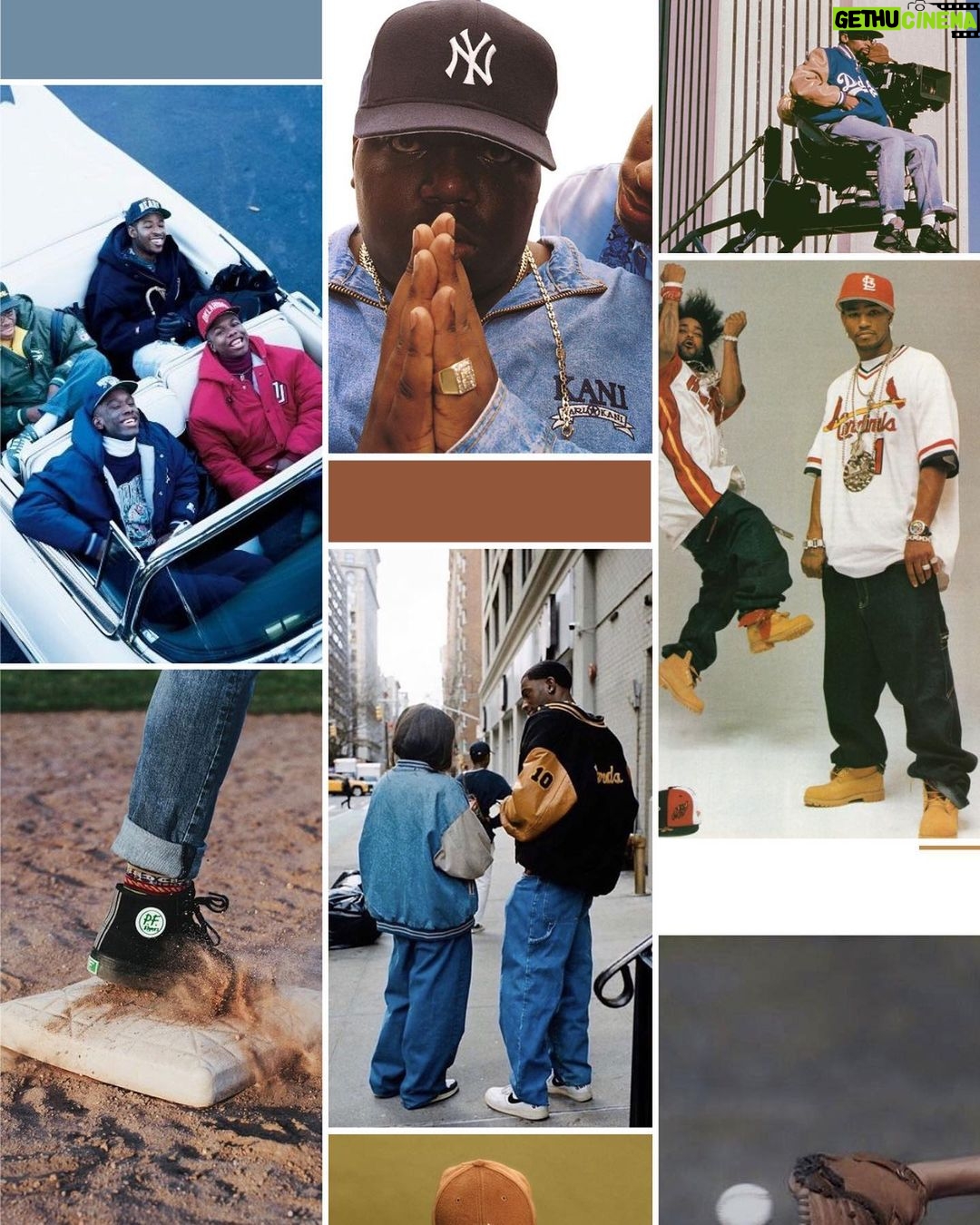 C.J. Wallace Instagram - @frankwhiteco x @styledbytmarknyc collection 1 is out now. here’s some bts film from our shoot in BK + some mood board inspo 🧶🎞️ huge thank you to @greotagency @proclub_usa & everyone involved💫 photos by @shootwithcee Christopher Biggie Wallace Basketball Courts
