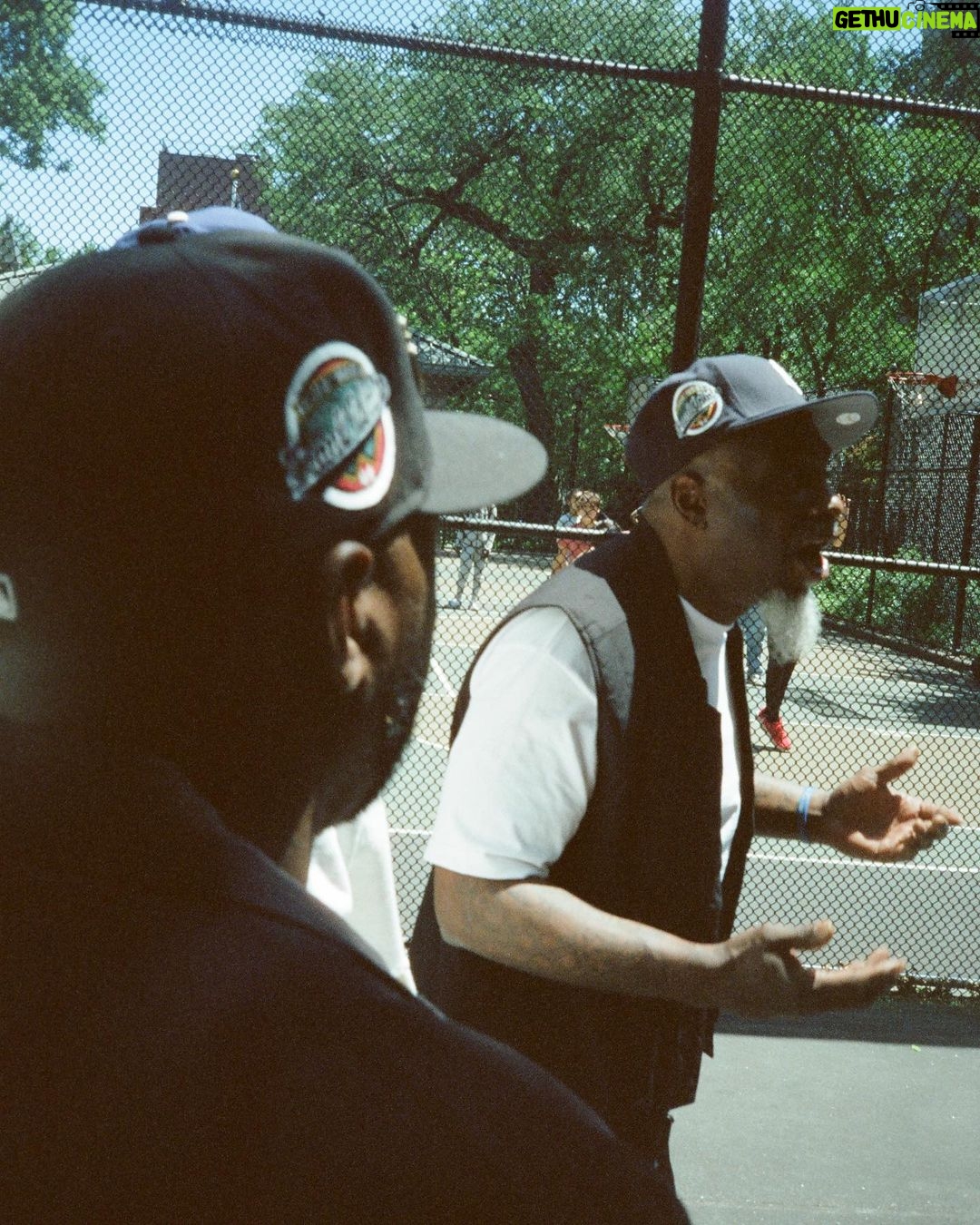C.J. Wallace Instagram - @frankwhiteco x @styledbytmarknyc collection 1 is out now. here’s some bts film from our shoot in BK + some mood board inspo 🧶🎞️ huge thank you to @greotagency @proclub_usa & everyone involved💫 photos by @shootwithcee Christopher Biggie Wallace Basketball Courts