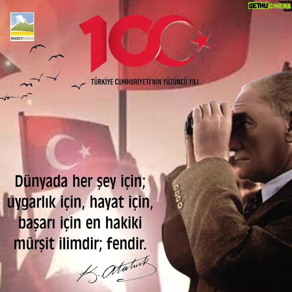 Çağan Şekercioğlu Instagram - Cumhuriyetimizin 100. Yılı Kutlu Olsun! #29ekimcumhuriyetbayramı Today, we celebrate the 100. Anniversary of the founding of the Republic of Türkiye.