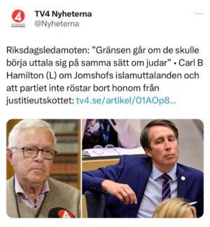 Özz Nûjen Instagram - Men muslimer går bra att hata tydligen 😳🤦🏻‍♂️
Det blåbruna regeringspartiet @liberalernas är bortom räddning 
Vilka fascist-apologeter! 
Alltså dessa ryggradslösa s k ”liberaler” finns det INGEN i partiet som kan ställa sig upp och säga?!? NU RÄCKER DET MED DETTA KRYPERI!
#svpol #säkpol #islamofobi #muslimhat #fascism #blåbrun #regering #vilket #jävla #mörker
