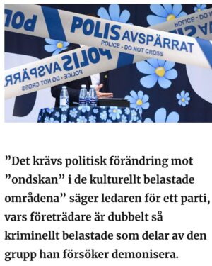 Özz Nûjen Instagram - Jimmie Åkesson: Våldet 100 procent migrationens fel. 

Sagt av en 100 procentig rasist. 🤷🏻‍♂️ 
Men det hindrar inte @moderaterna @kristdemokraterna och @liberalernas att jobba för ”führern” Åkesson.
Allt detta för att #marknadsskolan och privatiseringarna ska få fortsätta och deras redan rika vänner/beställare ska få fortsätta utarma vår svenska välfärd. 

#svpol #klass #ekonomi #brott #straff #våld #rasism #blåbrun #regering