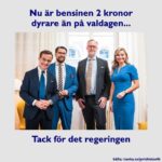 Özz Nûjen Instagram – 🤷🏻‍♂️ Vad den #blåbruna regeringen lovade innan valet och se var vi är nu… 

Upp till 10 kr lägre pris vid pump. 
Detta lovade dessa skamlösa och populistiska ledare sina väljare om de höga bensin- och dieselpriserna före valet. Idag – efter snart ett år av blåbrunt Tidö-styre – är priserna på bensin och diesel högre än vad de var för ett år sedan. 🤦🏻‍♂️ 
Vad säger och tänker deras väljare idag? 
Hur känner de som röstade på dessa partier idag? 
Vad hände med bränsleupproret? 
#svpol #bränsleupproret #bensin #diesel #bränslepriser #ekonomi #populism #rasism #miljö #klimathotet #säkpol
