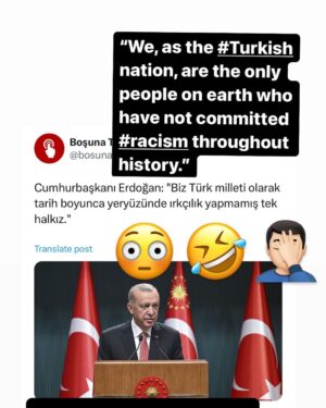 Özz Nûjen Instagram - Erdogan säger att det #turkiska folket är det enda folket i historien på denna jord som inte utsatt några andra folk för rasism.
😳🤷🏻‍♂️🤦🏻‍♂️ Ja vad ska man säga? Kolla bild 2… inte ens på planeten #Mars slipper 60 miljoner #kurder den turkiska rasismen 🤷🏻‍♂️😓😢

#svpol #säkpol @nato #erdogan #turkisk #historia
#kurds #history #turkish #fascism #racism #turkey #kemalism #nîjadperestî #turk #kurd #nabin #bira #dîrok #mêjû #kurdistan #xwenasîn