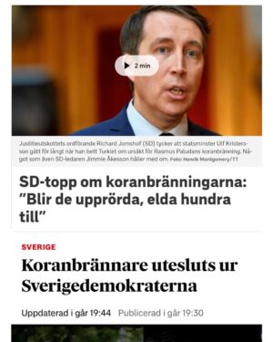 Özz Nûjen Instagram - Det är lätt att vara och bli rasist… men kanske inte alltid så lätt att vara rasist i just det rasistiska partiet #Sverigedemokraterna 🤷🏻‍♂️😅🤦🏻‍♂️ där vice führern och rasistledare #Jomshof uppmanar sina rasister att vara rasister och att fortsätta sprida hat och hot och sen slänger ut samma rasister som gör exakt det som rasistledaren säger. 🤷🏻‍♂️ #svpol #säkpol #rasism #sd #fascister #blåbrun #regering