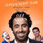 Özz Nûjen Instagram - Vi ses ikväll 30 aug i #Uppsala 😘🎤❤️🙌🏽 #standup på Latitude -59 med mig och @behradrouzbeh och @jonnisalimi samt @mackanpalm som värd och konferencier ❤️🙌🏽 https://billetto.se/e/comedy-night-club-biljetter-860462?utm_source=billetto+advertising&utm_medium=onsite+search&utm_campaign=billetto+web&utm_content=3SE