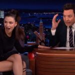 Úrsula Corberó Instagram - Ahhhhhhhhhhh 🤪🤪🤪 Thank you for having me, I had so much fun @jimmyfallon @fallontonight 💘 - Chic@s chic@s gracias por tanto mensaje precioso. Qué noche inolvidable ✨