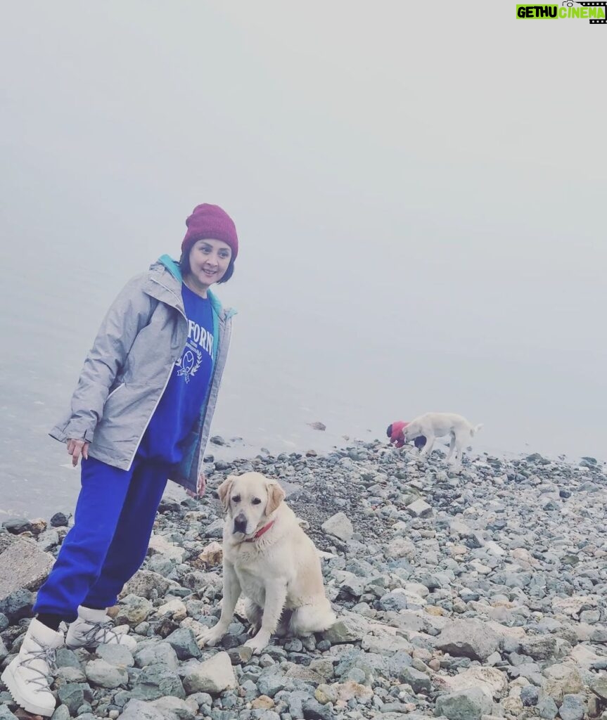 İrem Kahyaoğlu Instagram - Anda kal dedikleri şeyi köpeklerle yaşıyorum Bi de giybet esnasında tam o anda İznik Gölü