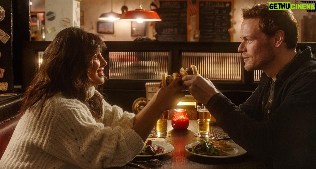 Céline Dion Instagram - 🎥 See you at the movies! Celine is starring alongside @priyankachopra and @samheughan and releasing new music🎶 for the romantic comedy LOVE AGAIN (new title!) coming to movie theaters MAY 12 (new date!). – Team Celine 🎥 On se voit au cinéma ! Céline jouera aux côtés de @PriyankaChopra et @SamHeughan en plus de sortir de la nouvelle musique 🎶 pour la comédie romantique LOVE AGAIN (nouveau titre !) qui paraitra au cinéma le 12 mai (nouvelle date !). – Team Céline @sonypictures #LoveAgainMovie