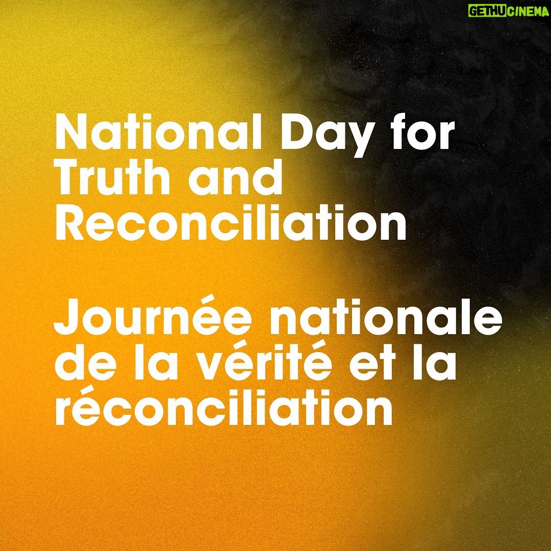 Céline Dion Instagram - Today we remember and honour Indigenous children and families who suffered atrocious cruelty and injustices. We remember the Indigenous children who were sent to Residential Schools and never returned. We support the families, the survivors and their communities. It’s a day of learning and reflection in the on-going journey towards healing. – Celine #EveryChildMatters #TruthAndReconciliation #OrangeShirtDay Aujourd’hui, rendons hommage aux enfants disparus et aux enfants survivants des pensionnats, et à leurs familles qui ont souffert à travers l’injustice et la cruauté. Souvenons-nous des enfants autochtones envoyés dans les pensionnats, sans jamais revenir auprès des leurs. Nous soutenons leurs familles, les survivants et leurs communautés. Aujourd’hui est un jour de réflexion et d’éducation à propos de ce pan de notre histoire qui continue d’évoluer vers la guérison. – Céline #ChaqueEnfantCompte #JNVR