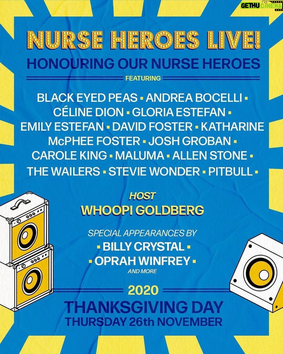 Céline Dion Instagram - I am honored to join my friends in celebrating @thenurseheroes who show courage and bravery every day 🏥❤ Tune in this #Thanksgiving 11/26 at 7PM ET! Learn more at https://live.nurseheroes.org/ - Celine xx… C’est un honneur de me joindre à mes amis pour célébrer @thenurseheroes qui font preuve de courage et de bravoure tous les jours 🏥❤ C’est à ne pas manquer le 26 novembre à 19h HE. Pour en savoir plus 👉🏼 https://live.nurseheroes.org/ - Céline xx… 🎨 via @thenurseheroes