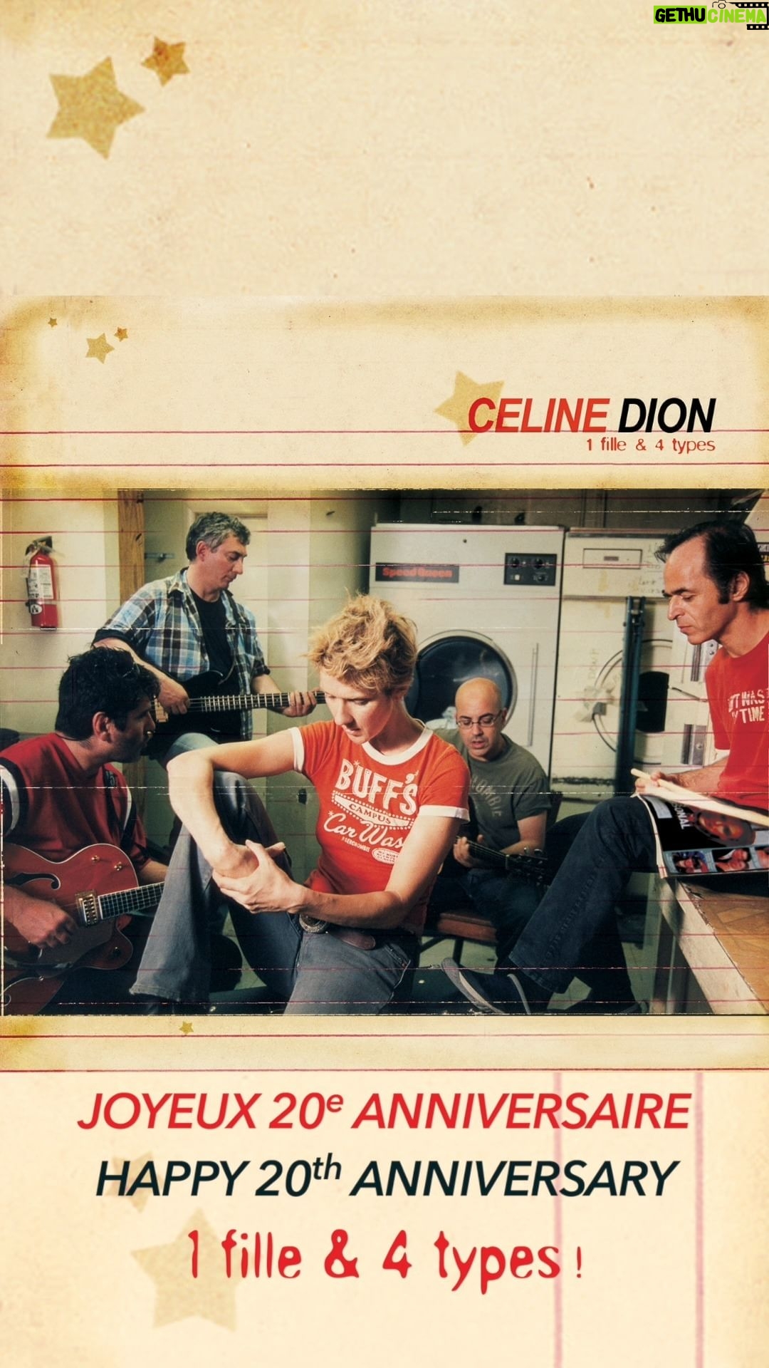 Céline Dion Instagram - En 2003, Céline reconnecte avec 3 auteurs-compositeurs et 1 directeur artistique : Jacques Veneruso, Erick Benzi, Gildas Arzel et JJ Goldman. En résulte l’album 1 fille & 4 types. Il voit le jour en octobre 2003, il y a 20 ans ! Joyeux anniversaire ! Pour redécouvrir cet album, lien dans la bio. -Team Céline In 2003, Celine reconnected with 3 songwriters and 1 artistic director: Jacques Veneruso, Erick Benzi, Gildas Arzel and JJ Goldman. The result is 1 fille & 4 types. It was released on October 13, 2003. 20 years ago! Rediscover this album, link in bio. -Team Celine