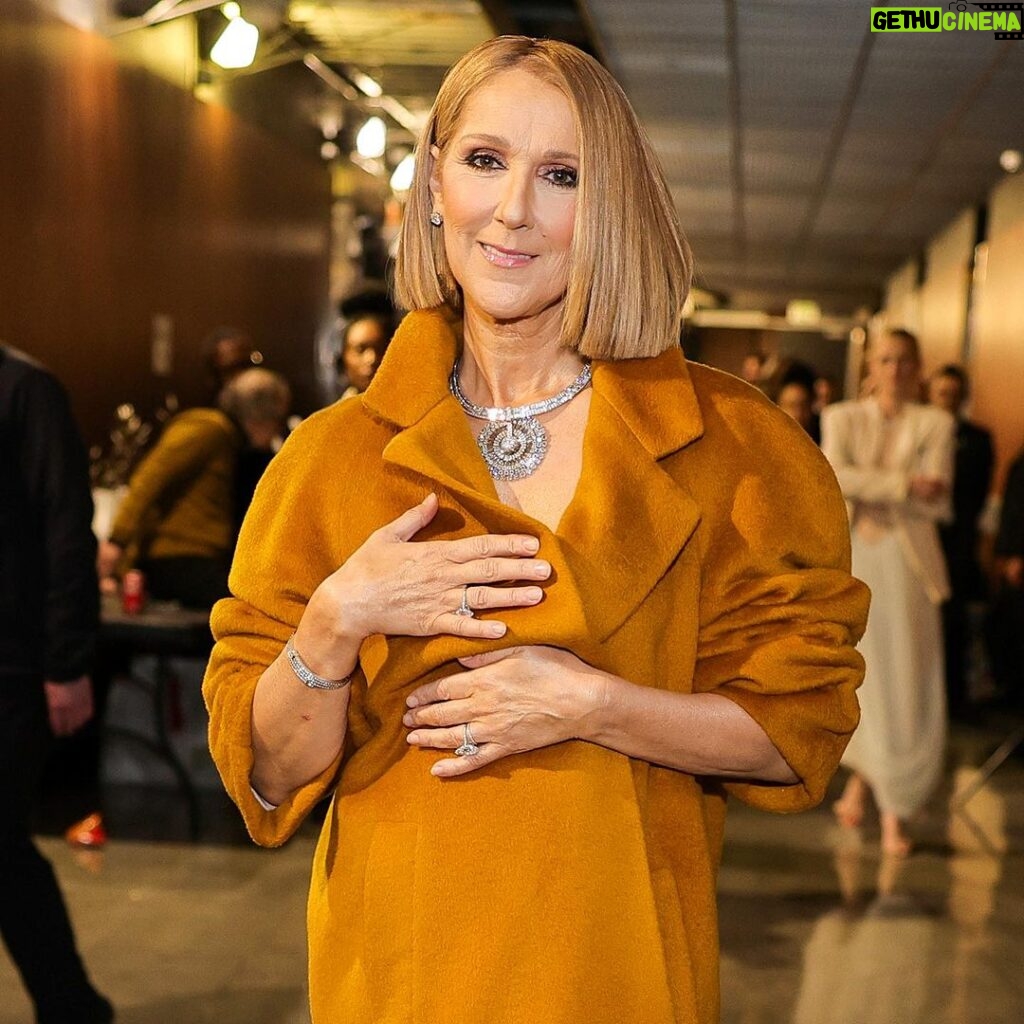 Céline Dion Instagram - A moment for the iconic #CelineDion at the #GRAMMYs 🙌