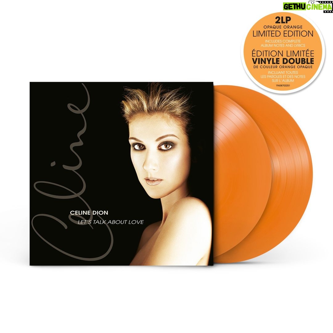 Céline Dion Instagram - Originally released on November 18, 1997, Let's Talk About Love is Celine’s fifth English-language studio album, and it features some of her most iconic tracks such as “My Heart Will Go On” and “Tell Him”, the timeless duet with Barbra Streisand. At the time, Let's Talk About Love quickly became a best-selling album and it also topped the record charts globally, including in the US, Canada, UK, France, Australia and many more! This album made it to the top selling albums of all time and “My Heart Will Go On” quickly became Celine Dion’s signature song. A new limited-edition version on special 2LP orange vinyl will be available on November 18, 2022, preorder it now! 👉Link in bio -Team Celine #LetsTalkAboutLove25 Lancé le 18 novembre 1997, « Let's Talk About Love » est le 5e album anglophone de Céline Dion et inclut certaines des chansons les plus iconiques telles que « My Heart Will Go On » et « Tell Him », ce duo intemporel avec Barbra Streisand. À l’époque, « Let’s Talk About Love » est rapidement devenu l'un des albums les plus vendus de l'histoire, en tête des palmarès, notamment aux États-Unis, au Canada, Royaume-Uni, France, Australie, et bien plus ! Cet album est aujourd’hui un des albums les plus vendus au monde et « My Heart Will Go On » est devenue la chanson emblématique du répertoire de Céline. Une nouvelle édition limitée en vinyle double de couleur orange sera disponible le 18 novembre, jour du 25e anniversaire de l’album. Précommandez votre copie dès maintenant ! 👉 Lien dans la bio -Team Céline #letstalkaboutlove25