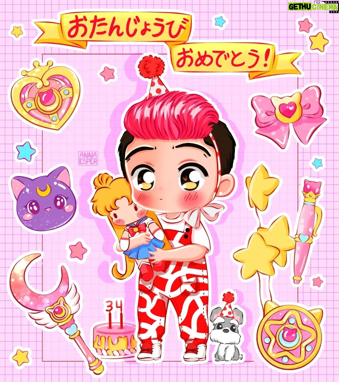 César Doroteo Instagram - ¡お誕生日おめでとう(atrasado) @cesardoroteo ! Más vale tarde que nunca! Deseo que tú vida esté llena de momentos únicos y memorias bonitas. Recuerda siempre que te queremos y admiramos mucho 🎂 Pd. Disculpe usted la demora! 💖 #happybirthday #chibi #sailormoon