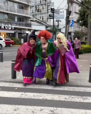 César Doroteo Instagram - Como decían Las Chicas Pesadas “Halloween es la única noche del año en la que las chicas se pueden vestir como zorras y ninguna otra chica puede decir algo al respecto…” y sí y se logró. 🤣🤣🤣 ¿Qué les pareció este make over que hizo el equipo de efectos especiales? La más #hocuspocus di. 

Foto @kvvcorona 
Maquillaje y peinado @madrigal.makeupfx @ericreepycat @brandurie @mon.roo 
Vestuario @gillcervant 

#halloween #halloweenmakeup #sandersonsisters