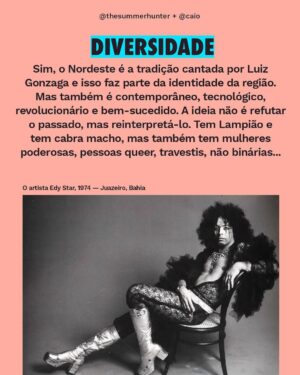 Caio Braz Instagram - A região abrange nove estados. Nesse território imenso, há espaço pra muitas culturas e realidades. Tem dificuldades e desigualdades, frutos de políticas nacionais de apagamento e exclusão? Sim. Mas também tem cidades do Ceará com a melhor educação do país e a capital que mais cresce no país, João Pessoa. Isso sem falar da simpatia e da hospitalidade. O Nordeste é múltiplo, é diverso, é complexo e não tem nada igual. Aqui, em parceria com o jornalista @caio, a gente explica por que está mais do que na hora de descartar os estereótipos e enxergar essa região como ela é.