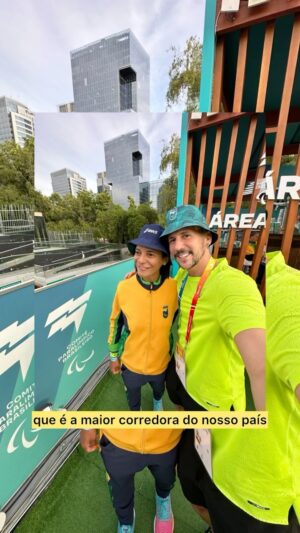 Caio Braz Instagram - A cobertura do ParaPan continua aqui nas redes em parceria com a @asicsbrasil, direto de Santiago do Chile! Como tem sido inspirador ver de perto, pela primeira vez, uma competição tão incrível e ver o Brasil brilhando tanto no pódio ❤️ #TorcidaAsics