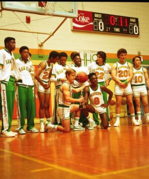 Caleb McLaughlin Instagram - Jock era 💚🧡 #StrangerThings4