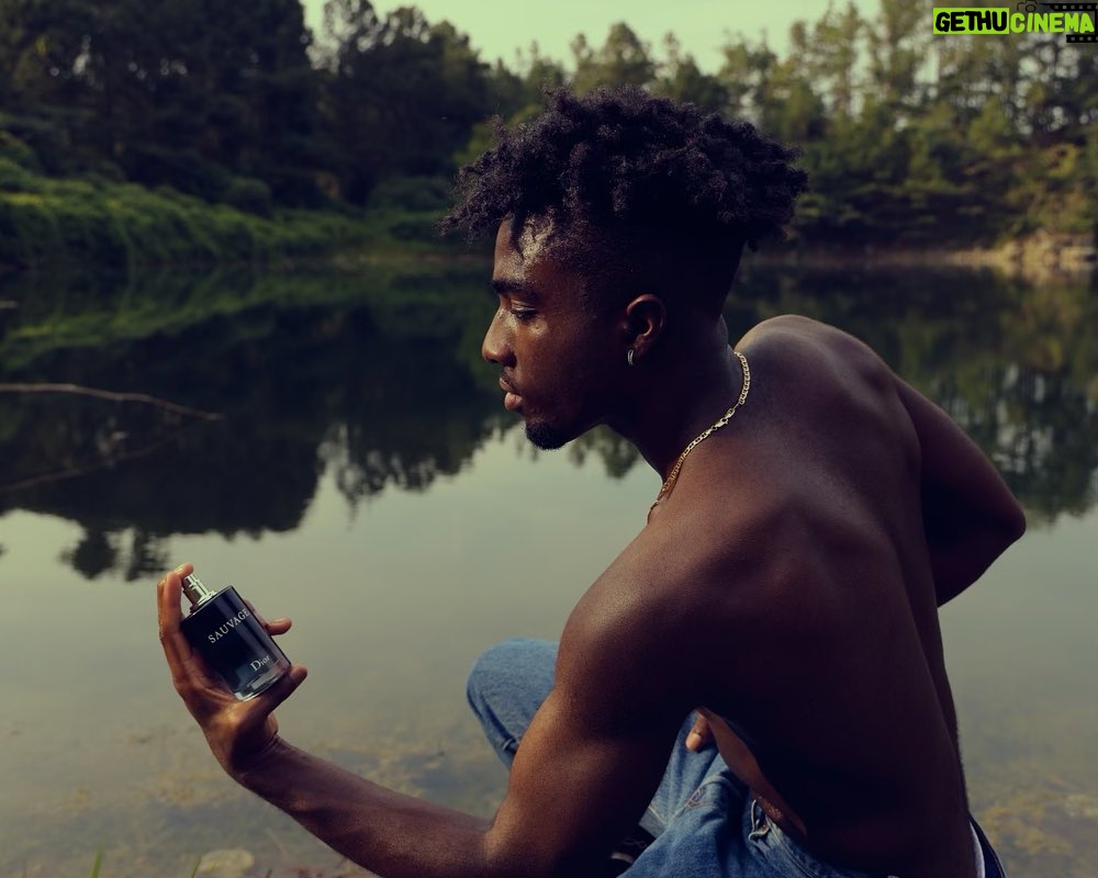 Caleb McLaughlin Instagram - One with Nature @diorbeauty @diorbeautylovers #MYSAUVAGECALL