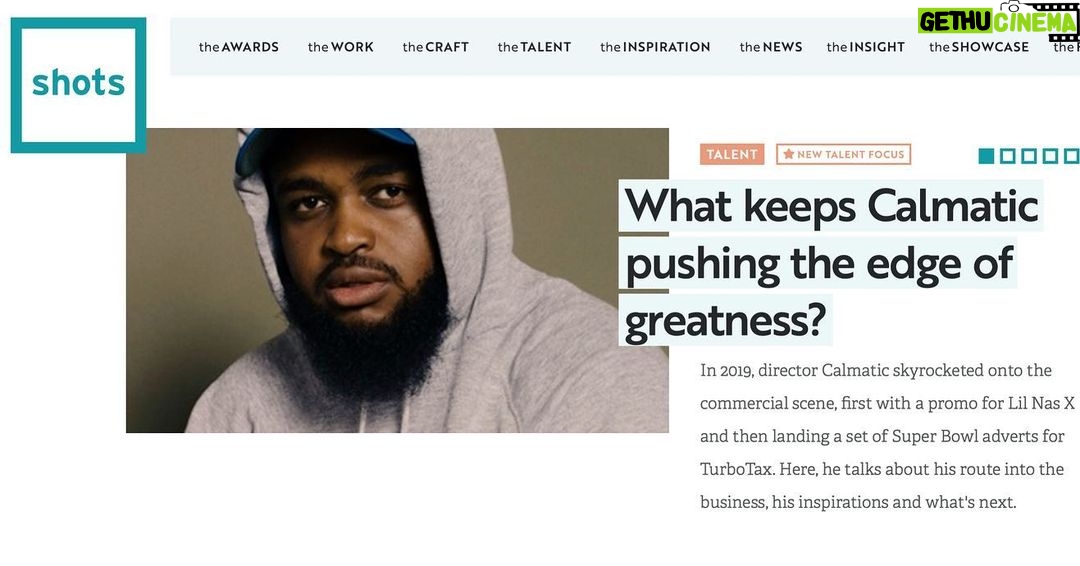 Calmatic Instagram - Interview with Shots Magazine (@shots_creative), a magazine dedicated to the creative world within the advertising industry. Appreciate the opportunity to tell a piece of my story on such a dedicated platform. 🖤✨