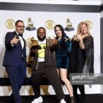 Calmatic Instagram - Yesterday we won a Grammy for best music video in the house that Kobe built! By far the most bittersweet day I’ve ever experienced. But being able to experience all those emotions with my family and the ones I love made me more grateful than ever. These moments are once in a lifetime, I’m glad we spent them together. Scroll right to me hear me spit a freestyle about trusting your ideas. 🖤✊🏾🏆✨