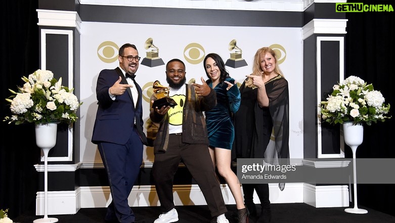 Calmatic Instagram - Yesterday we won a Grammy for best music video in the house that Kobe built! By far the most bittersweet day I’ve ever experienced. But being able to experience all those emotions with my family and the ones I love made me more grateful than ever. These moments are once in a lifetime, I’m glad we spent them together. Scroll right to me hear me spit a freestyle about trusting your ideas. 🖤✊🏾🏆✨