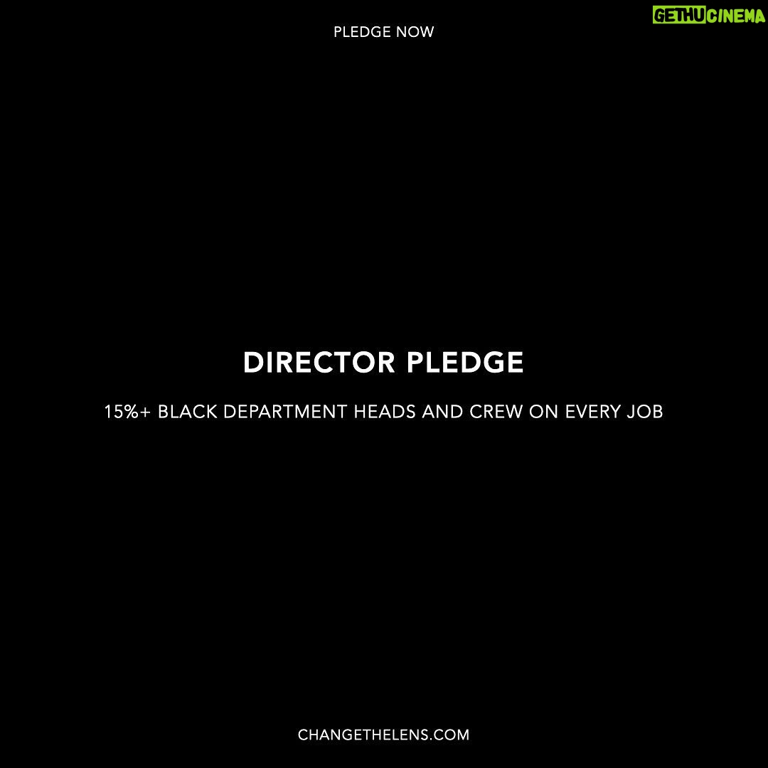 Calmatic Instagram - Proud to join @savanahleaf and hundreds of black filmmakers in taking this pledge so we’re no longer anomalies! Black people represent approximately 15% of the United States and London. CHANGE THE LENS is a pledge to ensure the representation of black filmmakers within the commercial and music video film industry is reflective of the greater population. PRODUCTION COMPANY PLEDGE 15%+ black directors on roster Consult with a head of Diversity & Inclusion TALENT AGENCY PLEDGE 15%+ black talent on roster PRODUCER PLEDGE 15%+ black department heads and crew on every job DIRECTOR PLEDGE 15%+ black department heads and crew on every job DEPARTMENT HEAD PLEDGE 15%+ black crew on every job PLEDGE NOW @ WWW.CHANGETHELENS.COM