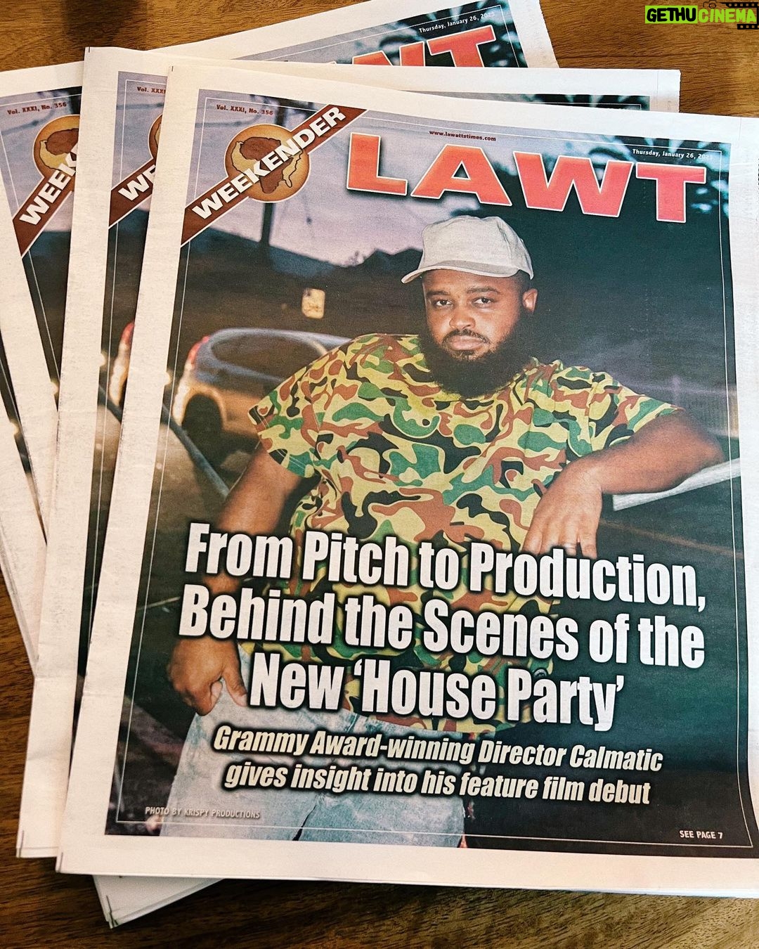 Calmatic - 1.6K Likes - Watts Up! Super blessed to be featured on this weekends cover of The L.A. Watts Times. To checkout the story and conversation w/ @zondamour and pick up a copy anywhere in South Central where newspapers are sold! 🤎🤎🤎🤎🤎🤎