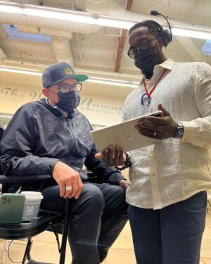 Calmatic Instagram - I I just want to take some time to thank the cast and crew on WMCJ. Without every single person bringing their A game none of this would be possible. Sinqua, Jack, Teyana, Laura, Myles, Vince, that shit was fun as fuck and I appreciate y’all for trusting my vision. Our cinematographer Maddox Upshaw put together one the most phenomenal camera departments I’ve ever experienced. I learned so much from y’all day and day out, special shout out to @jusbez2 @paulinecamera and @staychingon! Everyone from hair all the way to make up to locations to wardrobe and everyone in between felt like hanging out with family every single day, felt like summer camp. You guys are all going to be a hard act to follow. Can’t wait to do it again!

1. One of the many Jack and Sinqua shootouts in between takes. 
2. Had to bring out the @solefolks ball in Leimert
3. The real MVP’s Paul Hall (producer)  and Maddox Upshaw (cinematographer).
4. The demographic that WMCJ is actually for! 😅
5. Who taught Vince and Myles how to squabble?!
6. Me throwing a lob to Hamilton in between takes.
7. Dream come true working with queen Teyana.
8. Christopher Columbus actually found some bounce! (Sidebar contrary to unpopular belief we didn’t use Jack’s stunt double at all.)