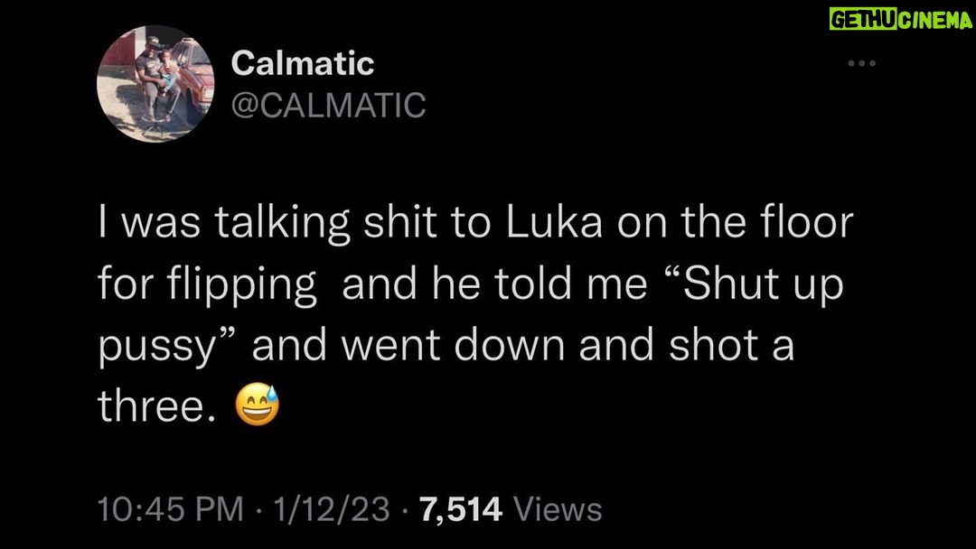 Calmatic Instagram - Shout out for the shout out! My dawg @jacoblatimore really did his thing last night on Jimmy Kimmel. Was super excited to see this.πΊπΎ Sidebar: Luka definitely definitely called ME a pussy when we was sitting courtside. I need that fade. π