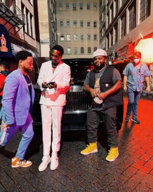Calmatic Instagram - Just want to take the time to thank my amazing cast for House Party. Beyond the great performances you all gave. I had a good ass time just being on set and kicking it. We all went through SO MUCH filming this thang 😅. I learned so much as a director with you guys and I appreciate y’all for allowing me to start my career off with y’all. Love y’all forever and can’t wait to work again. We just getting started mane. Make sure y’all go see House Party in theaters everywhere right now!