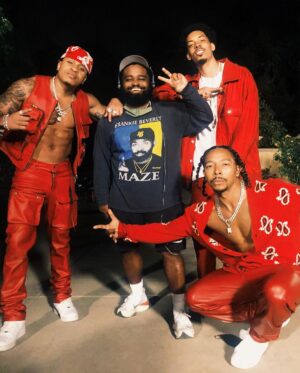 Calmatic Instagram - Just want to take the time to thank my amazing cast for House Party. Beyond the great performances you all gave. I had a good ass time just being on set and kicking it. We all went through SO MUCH filming this thang 😅. I learned so much as a director with you guys and I appreciate y’all for allowing me to start my career off with y’all. Love y’all forever and can’t wait to work again. We just getting started mane. Make sure y’all go see House Party in theaters everywhere right now!