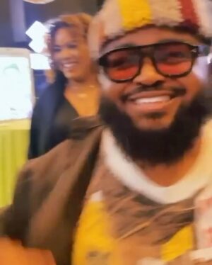 Calmatic Instagram - Mix the bootleg Ernie Barnes w/ the Margiela for the red carpet. I love being Black. 😅 House Party in theaters this Friday. Support, support, support.