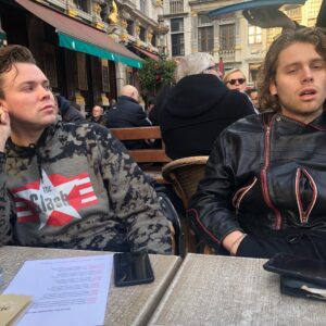 Calum Hood Instagram - Woke up in Belgium with some of my best friends. Also the dog made me think of my dog, duke. I miss my dog, duke.