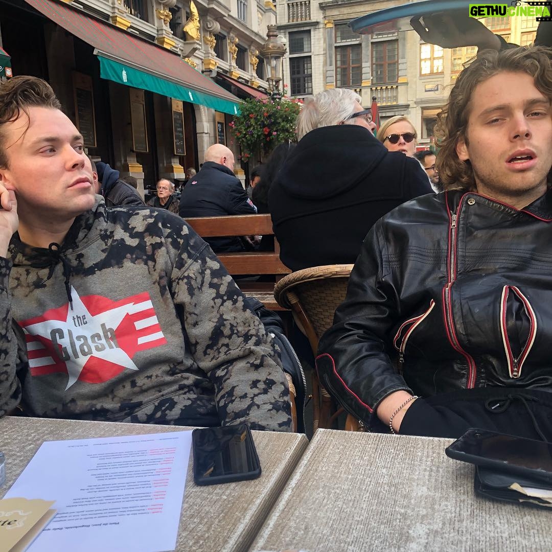 Calum Hood - 637.9K Likes - Woke up in Belgium with some of my best friends. Also the dog made me think of my dog, duke. I miss my dog, duke.