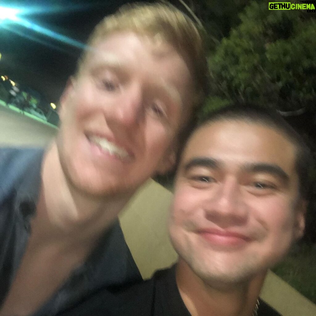 Calum Hood Instagram - Chose to spend some time in Australia to reconnect with my country. Ended up at Splendour In The Grass with my best friends. Here’s Mitchell, I’ve known him since I was 12. We used to play football together. More like a brother to me now. Hope y’all are having a good week. @mitchking__