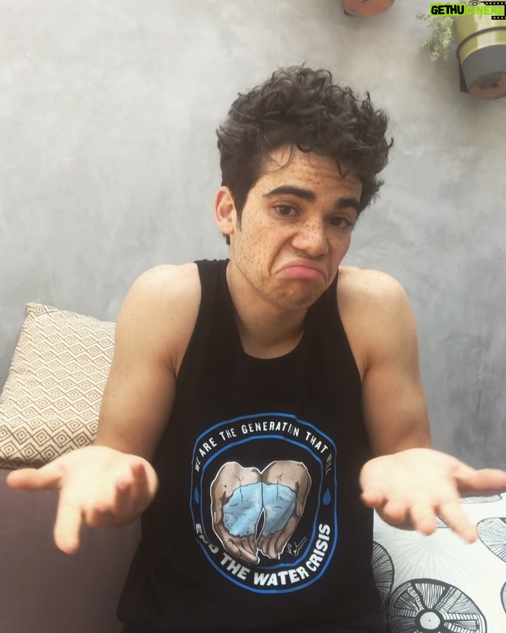Cameron Boyce Instagram - I’m already raising the stakes, idc. I’ll dm you... give you the tank top off of my back, whatever. Go to the link and grab something before they’re gone! (We ship worldwide!)