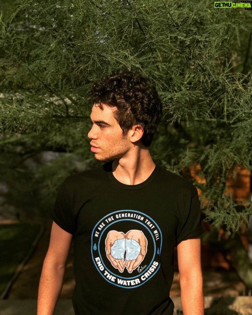 Cameron Boyce Instagram - Round 2!!!! So instead of the shirt having my face on it like last time lol.... I designed a brand new limited edition charity tee (+other stuff) in support of @thirstproject. Our generation is the most socially-conscious yet (we woke) and with your contribution to the organization (and to fashion 🤤) we can help to END the global water crisis. By buying a shirt you’re providing 1 person with access to clean water for LIFE!!! Only available for 3 weeks... link is in my bio!