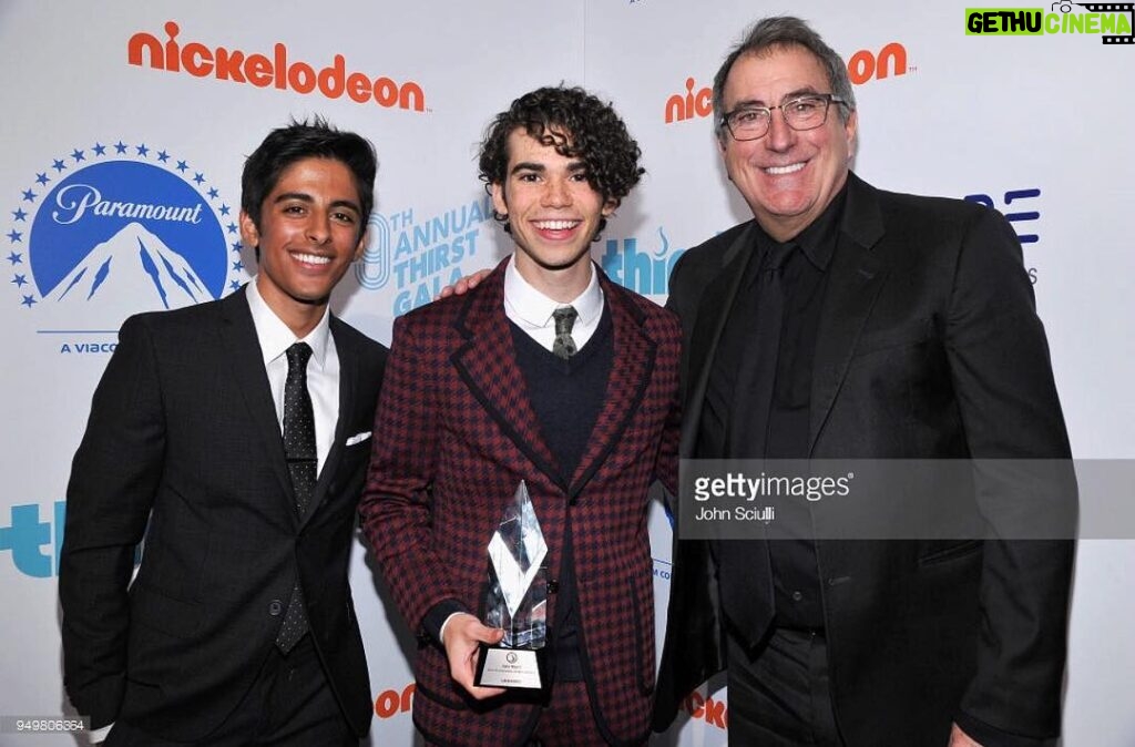 Cameron Boyce Instagram - Man! This was last night at the #ThirstGala after I accepted the Pioneering Spirit Award for raising awareness and money for the global water crisis. Last night was insanely special for so many reasons. The Thirst Gala is one of my favorite events and I alwaysss leave inspired. Also, I had NO IDEA that my best friend in the whole world and my incredible director (who flew down from Canada leaving behind Descendants 3 pre-production just to attend) were presenting the award to me - OR - that a video had been made capturing the people I love most (and who support me most) speaking on our relationships and, honestly, making me sound super cool. I am humbled and honored and alllll the other words. Thanks to the @thirstproject and to my family, blood and chosen. You know who you are. I love you.